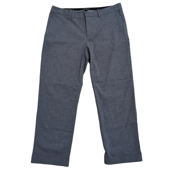 Banana Republic Factory Cropped Roll Cuffed Gray Slacks Pants Women's size 10R - Picture 1 of 5